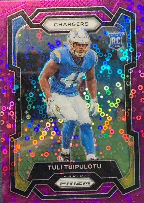 Tuli Tuipulotu 2023 Prizm #354 No Huddle Purple /35 Rookie PSA 9