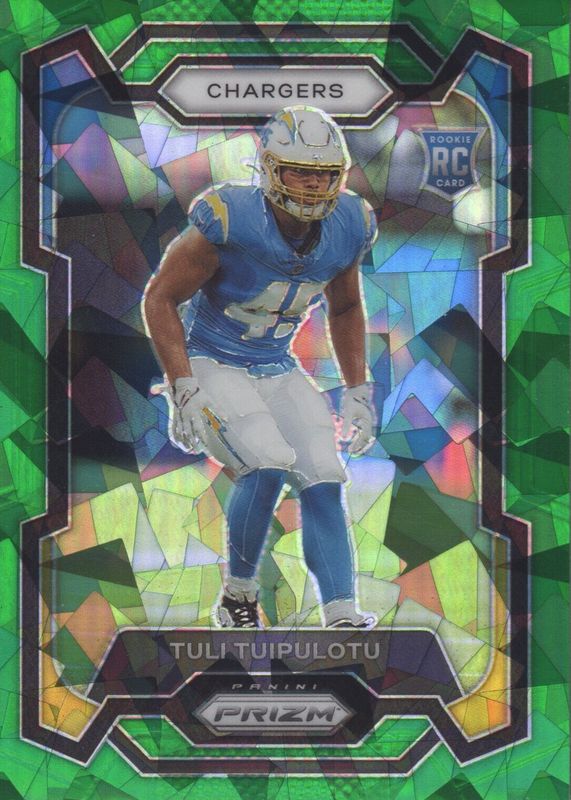 Tuli Tuipulotu 2023 Prizm #354 Green Ice Rookie PSA 10