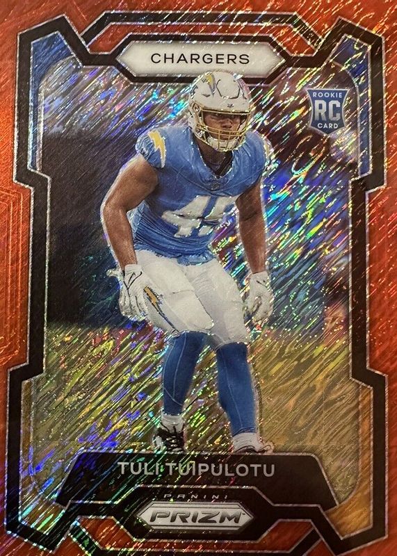 Tuli Tuipulotu 2023 Prizm #354 Red Shimmer /35 Rookie RAW