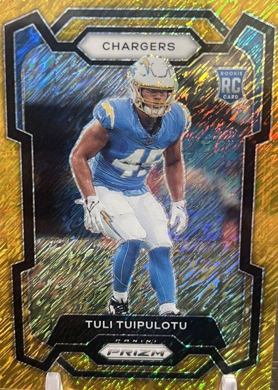 Tuli Tuipulotu 2023 Prizm #354 Gold Shimmer /10 Rookie RAW