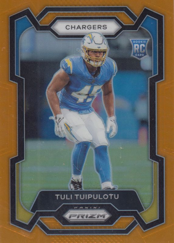 Tuli Tuipulotu 2023 Prizm #354 Orange /249 Rookie PSA 10