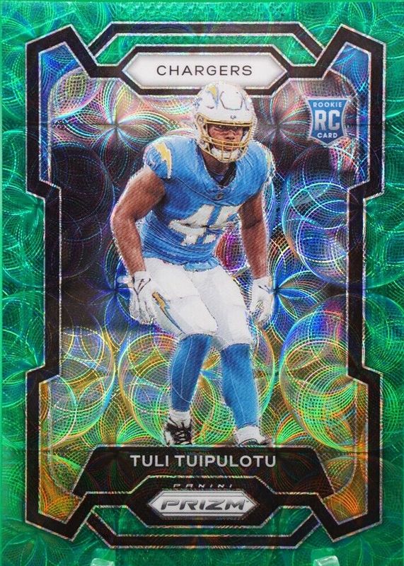 Tuli Tuipulotu 2023 Prizm #354 Green Scope /75 Rookie PSA 10