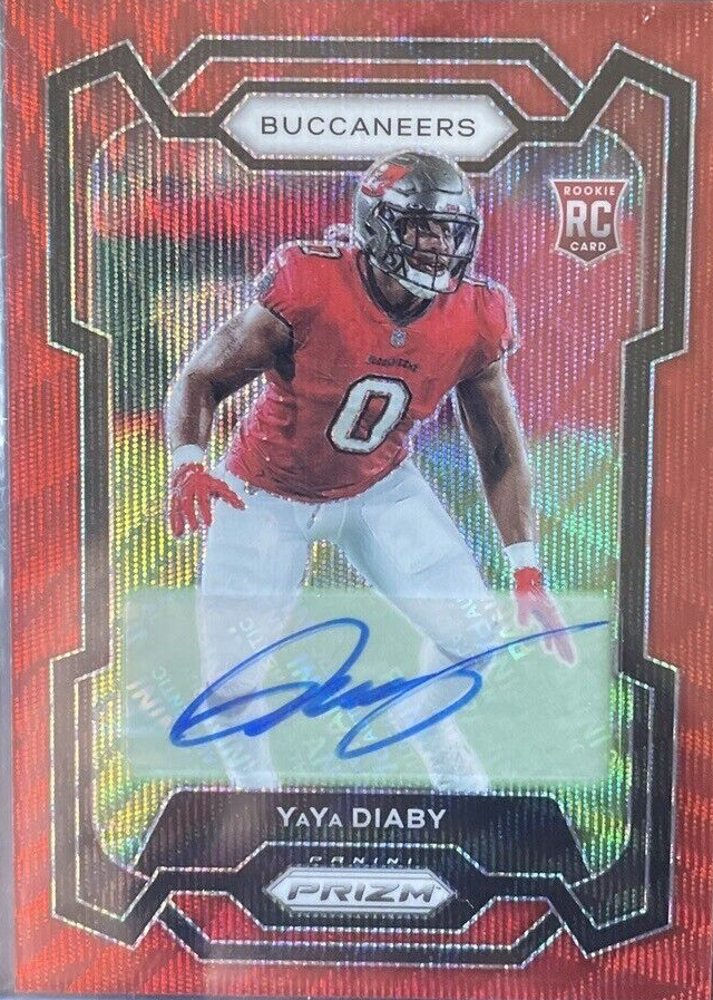 YaYa Diaby 2023 Prizm #394 Rookie Autographs - Red Wave /149