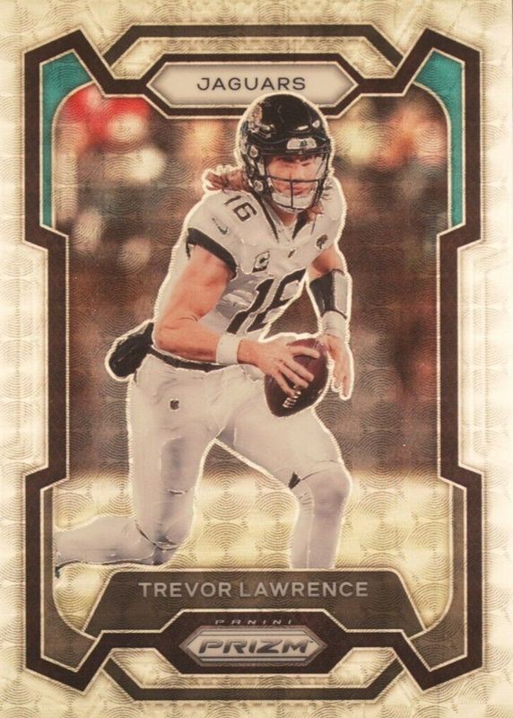 Trevor Lawrence 2023 Prizm #139 Gold Vinyl /5 PSA 10