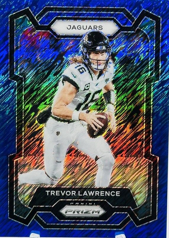 Trevor Lawrence 2023 Prizm #139 Blue Shimmer /25 PSA 10