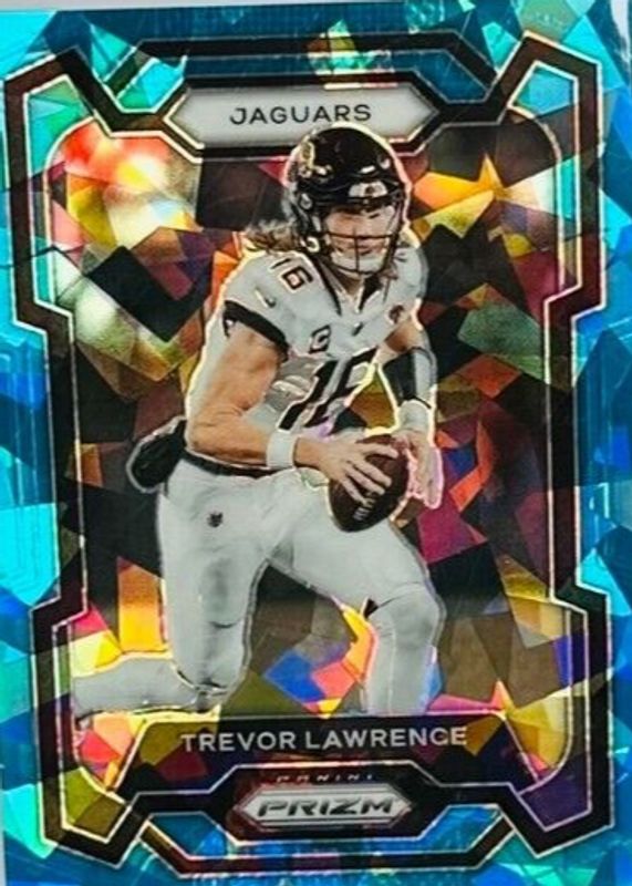 Trevor Lawrence 2023 Prizm #139 Blue Ice /99 PSA 9