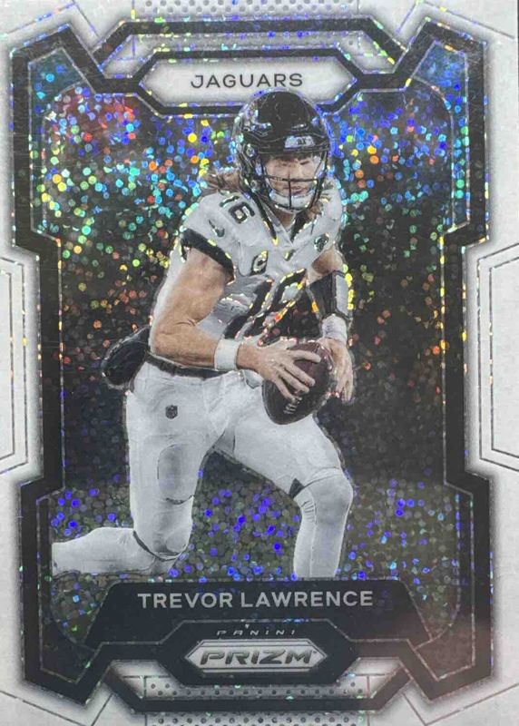 Trevor Lawrence 2023 Prizm #139 White Sparkle /(SSP) PSA 9