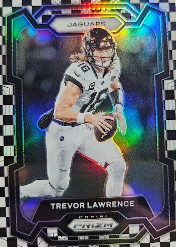 Trevor Lawrence 2023 Prizm #139 Black & White Checker /(SSP) PSA 10