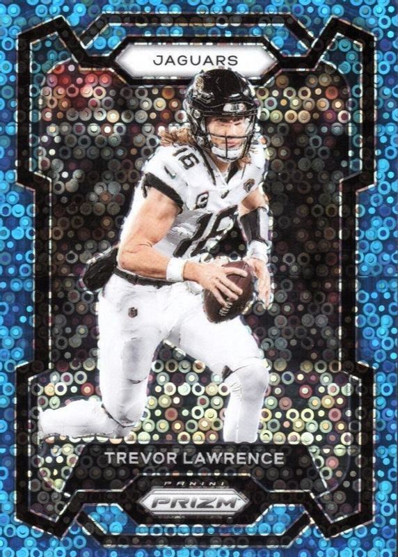 Trevor Lawrence 2023 Prizm #139 No Huddle Blue /95 PSA 10