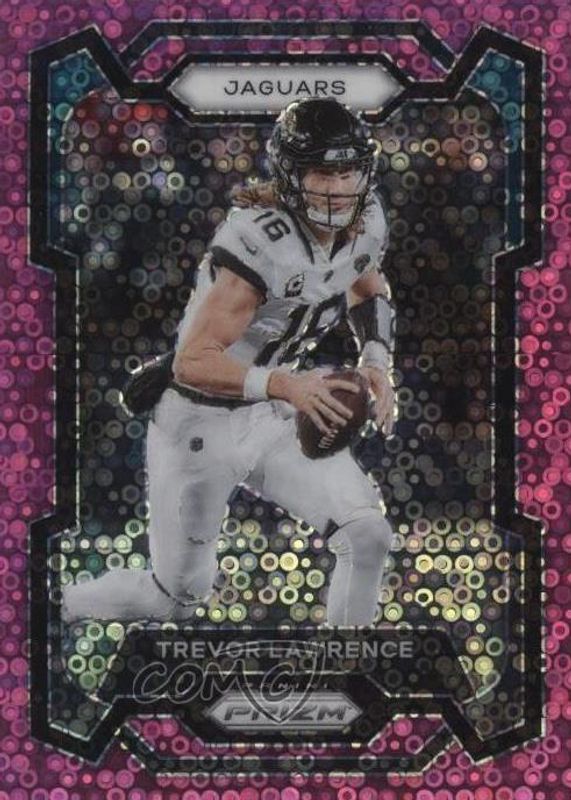 Trevor Lawrence 2023 Prizm #139 No Huddle Pink /15 BGS 9.5