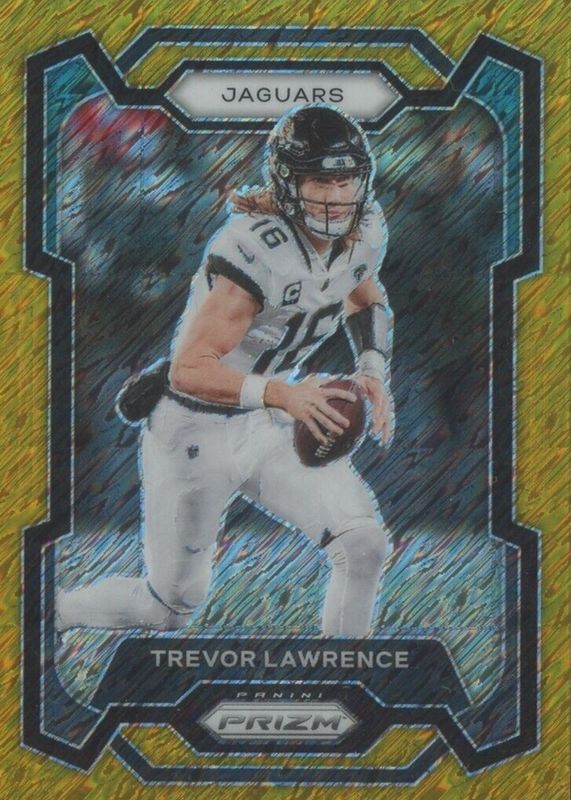 Trevor Lawrence 2023 Prizm #139 Gold Shimmer /10 PSA 10