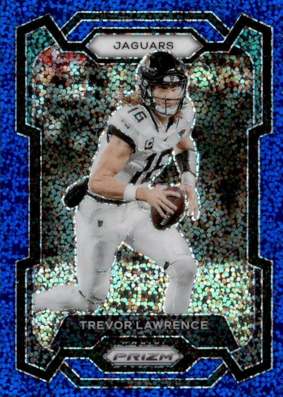 Trevor Lawrence 2023 Prizm #139 Blue Sparkle /96 PSA 10