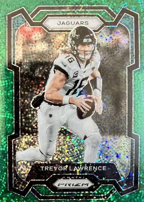 Trevor Lawrence 2023 Prizm #139 Green Sparkle /8 BGS 9