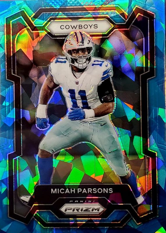 Micah Parsons 2023 Prizm #78 Blue Ice /99 PSA 10