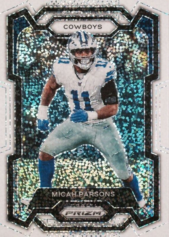 Micah Parsons 2023 Prizm #78 White Sparkle /(SSP) PSA 10