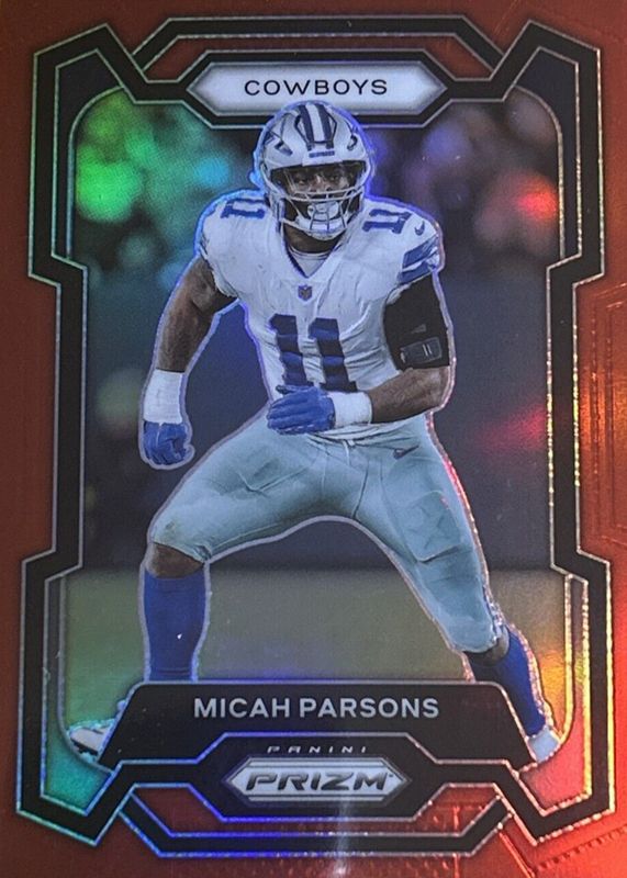 Micah Parsons 2023 Prizm #78 Red /(SSP) PSA 10