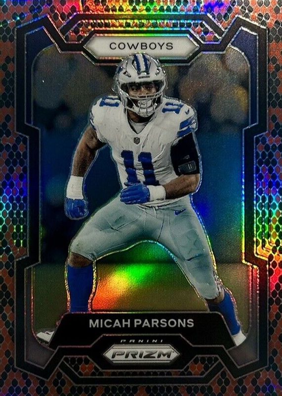 Micah Parsons 2023 Prizm #78 Snakeskin /(SSP) PSA 10