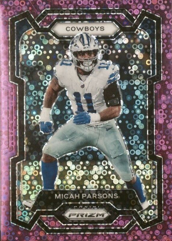 Micah Parsons 2023 Prizm #78 No Huddle Purple /35 PSA 10