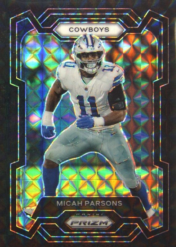 Micah Parsons 2023 Prizm #78 Black Finite /1 PSA 10