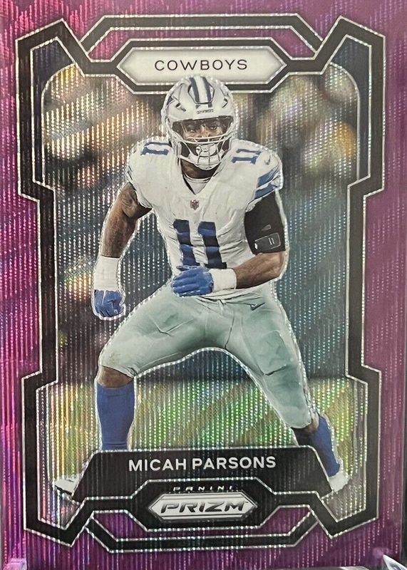 Micah Parsons 2023 Prizm #78 Purple Wave /99 PSA 10