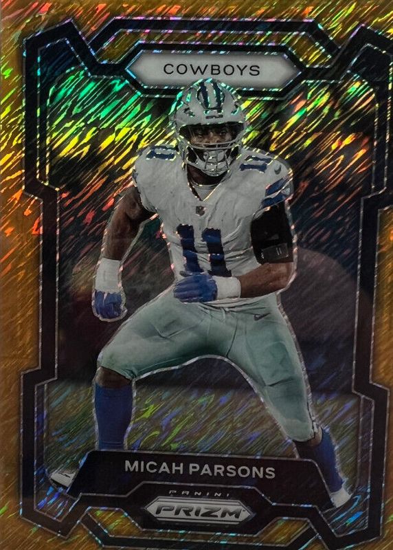 Micah Parsons 2023 Prizm #78 Gold Shimmer /10 PSA 10