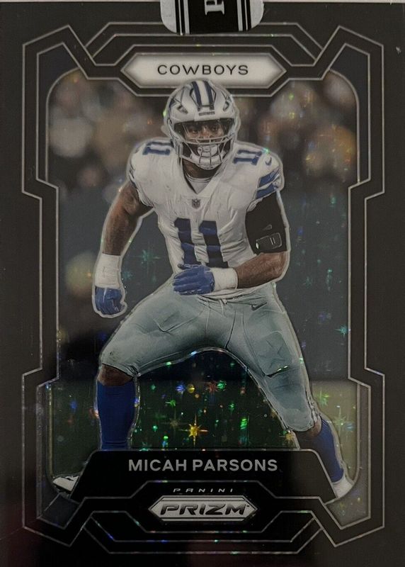 Micah Parsons 2023 Prizm #78 Black Stars /1 PSA 10