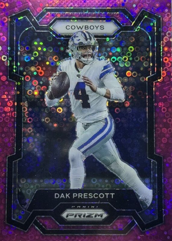 Dak Prescott 2023 Prizm #73 No Huddle Pink /15 PSA 10