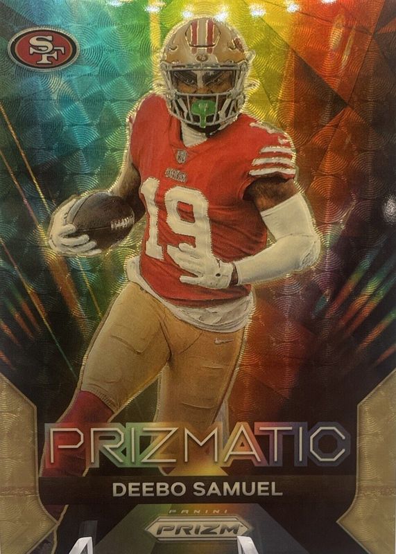 Deebo Samuel 2023 Prizm #17 Prizmatic - Gold Vinyl /5 PSA 10