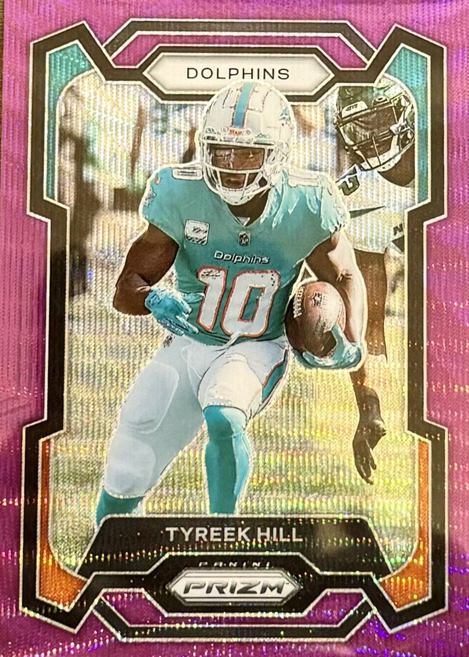 Tyreek Hill 2023 Prizm #187 Purple Wave /99 Price Guide