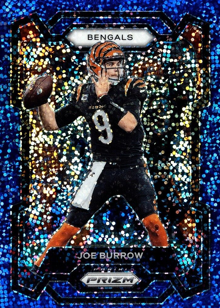 Joe Burrow 2023 Prizm #57 Blue Sparkle /96 Price Guide