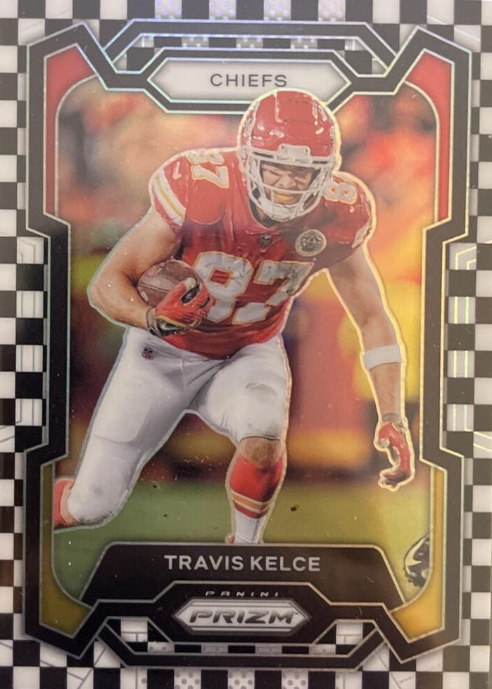 Travis Kelce 2023 Prizm #151 Black & White Checker /(SSP) Price