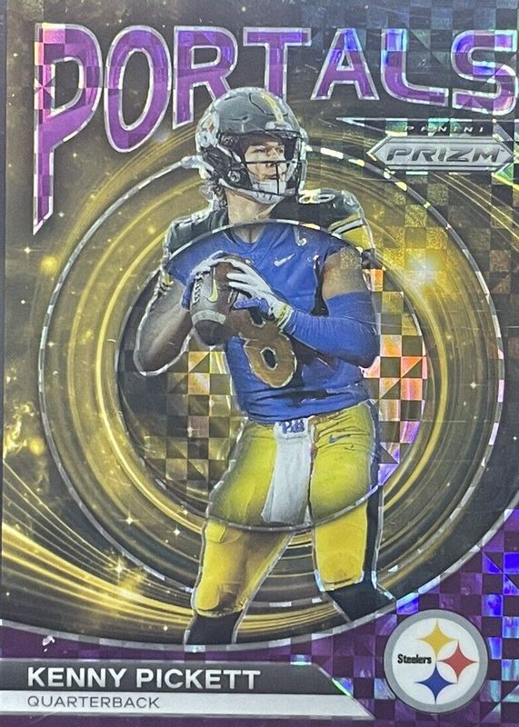 Kenny Pickett 2023 Prizm #PO-1 Portals - Purple Power /49 PSA 9