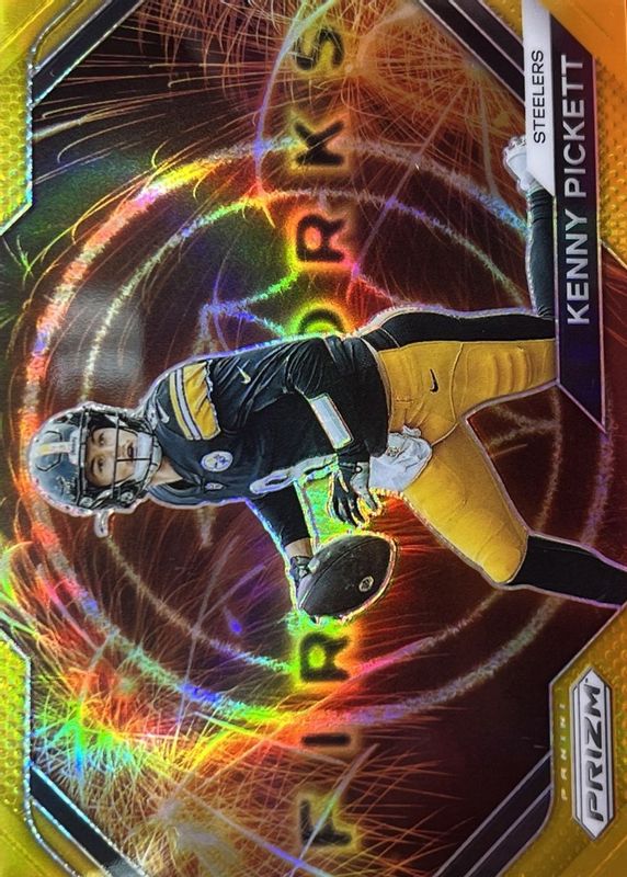 Kenny Pickett 2023 Prizm #F-9 Fireworks - Gold /10 RAW