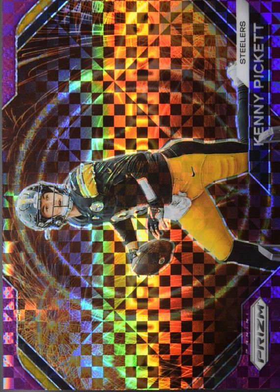 Kenny Pickett 2023 Prizm #F-9 Fireworks - Purple Power /49 SGC 10