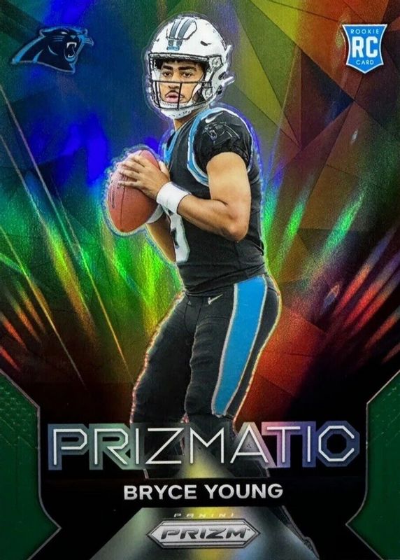 Bryce Young 2023 Prizm #4 Prizmatic - Green Rookie SGC 10