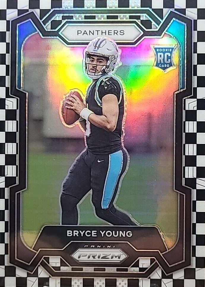 Bryce Young 2023 Prizm #311 Black & White Checker /(SSP) RAW