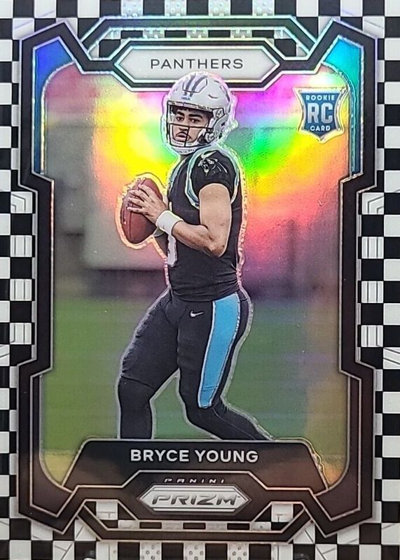 Bryce Young 2023 Prizm #311 Black & White Checker /(SSP) Rookie SGC 10