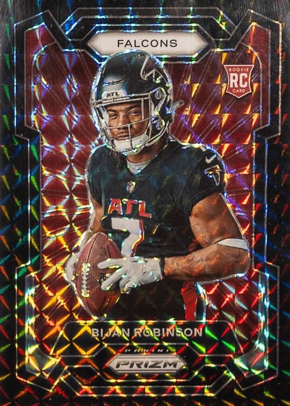 Bijan Robinson 2023 Prizm #305 Rookie Variation - Black Finite /1 BGS 9.5