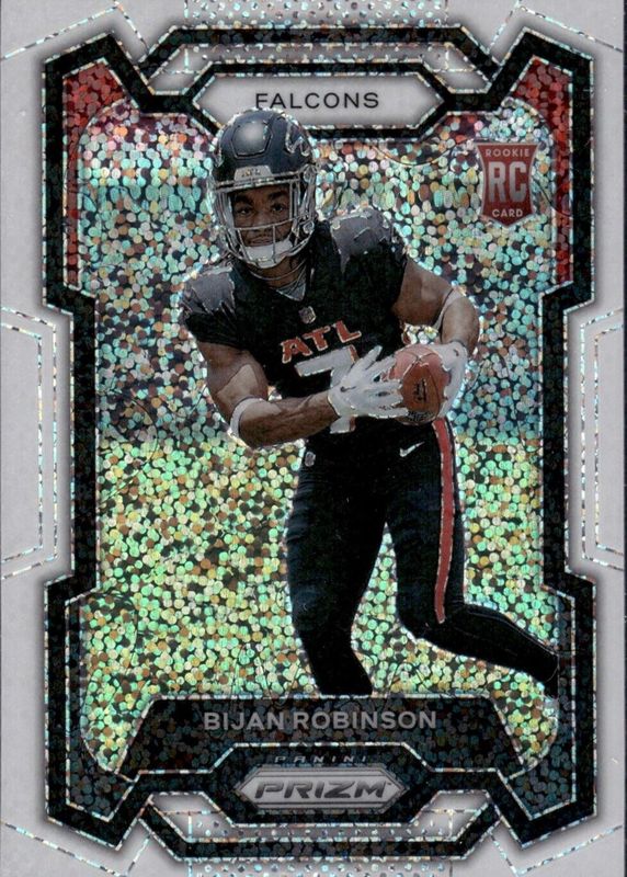 Bijan Robinson 2023 Prizm #305 White Sparkle /(SSP) Rookie RAW