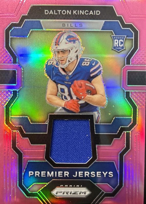 Dalton Kincaid 2023 Prizm #PJ-DK Premier Jerseys - Pink Rookie PSA 10