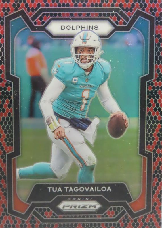 Tua Tagovailoa 2023 Prizm #190 Snakeskin /(SSP) PSA 10