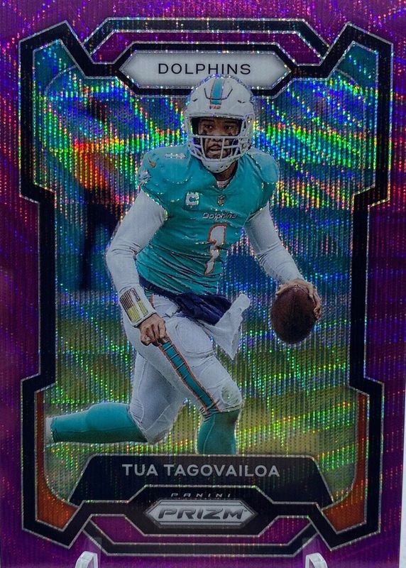 Tua Tagovailoa 2023 Prizm #190 Purple Wave /99 BGS 9.5