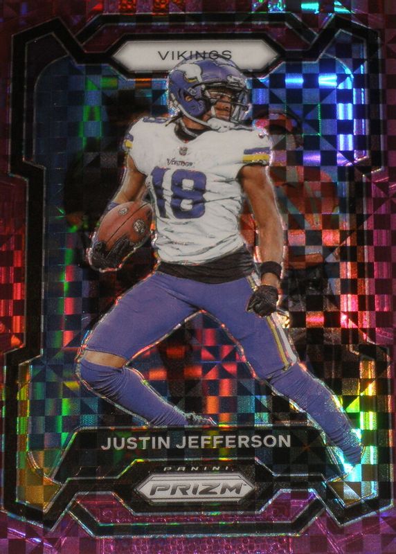 Justin Jefferson 2023 Prizm #195 Purple Power /49 PSA 10