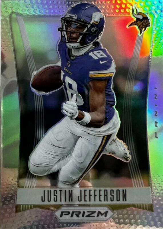 Justin Jefferson 2023 Prizm #PF-5 Prizm Flashback - Silver RAW