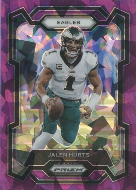 Jalen Hurts 2023 Prizm #244 Purple Ice /225 SGC 9.5