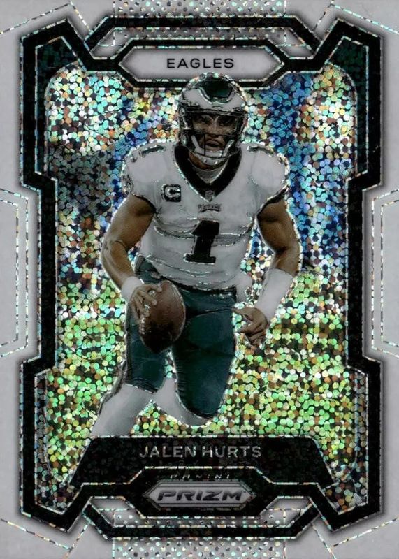 Jalen Hurts 2023 Prizm #244 White Sparkle /(SSP) PSA 10