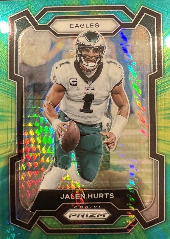 Jalen Hurts 2023 Prizm #244 Hyper /175 BGS 9