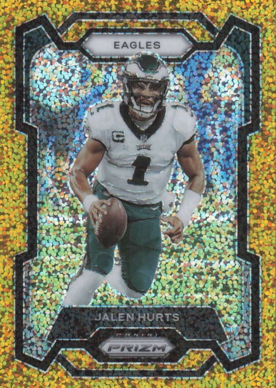 Jalen Hurts 2023 Prizm #244 Gold Sparkle /24 SGC 9.5