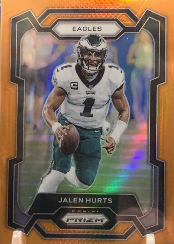 Jalen Hurts 2023 Prizm #244 Orange /249 BGS 9