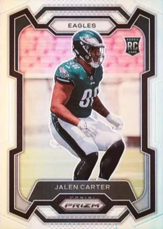 Jalen Carter 2023 Prizm #381 Silver Rookie RAW